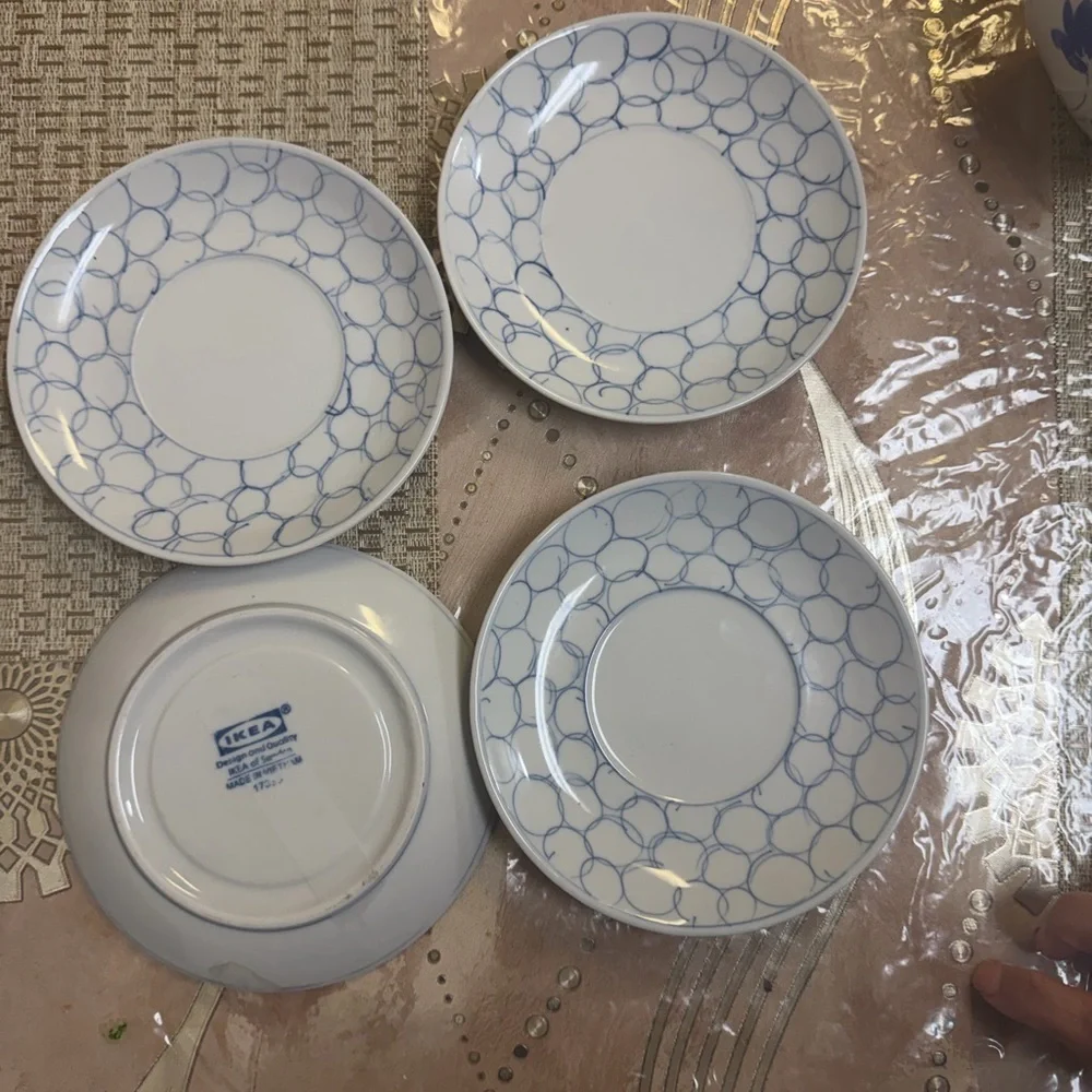 IKEA Classic White Dinner Plates Set